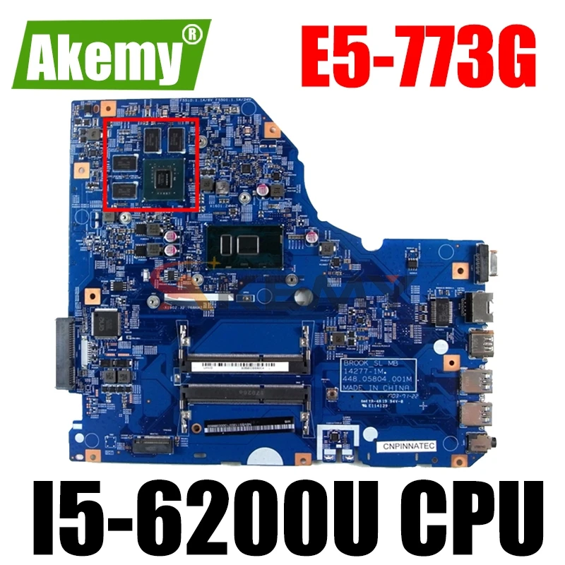 Для Acer Aspire E5-773G P278 TMP278 E5-773 Материнская плата ноутбука 14277-1M 448.05802.001 м 448.05803.001