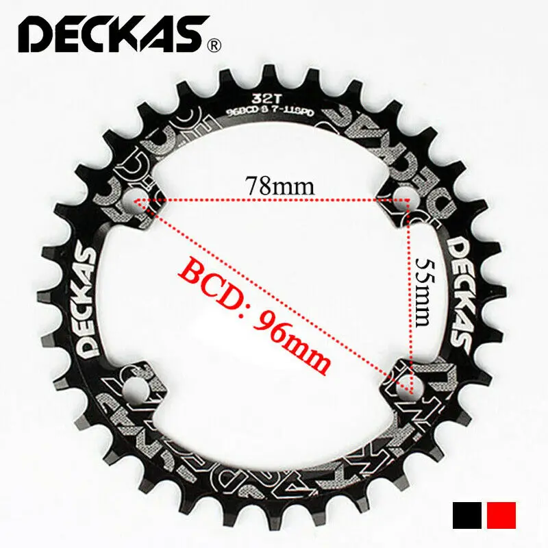 DECKAS 96BCD 40T 42T 44T 46T 48T 50T Asymmetric Round Bike Chainring MTB Crown Bicycle Crankset Fit M6000 M7000 M4100 M5100 bike chainring bike crank bike crankset bicycle parts