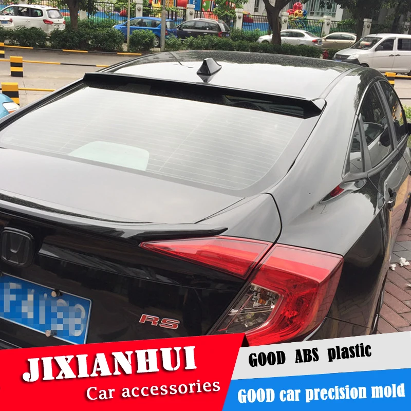 Для Civic спойлер на крыше 2016-2018 Honda YCKK ABS пластик Материал заднее крыло автомобиля
