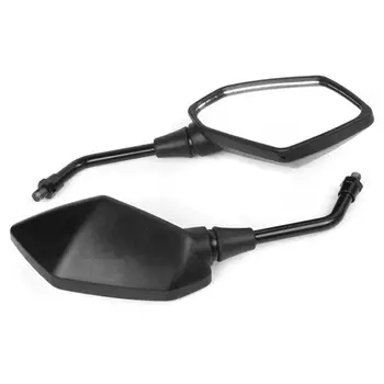 

2pcs Universal 10mm Black Motorcycle Rearview Mirrors Scooter Side 360 Rotatable Suzuki Motorcycle Degrees Mirror For Honda S4O2
