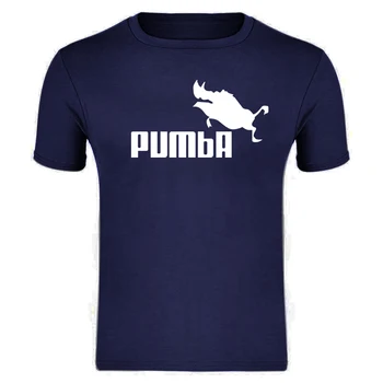 

100% Cotton Funny Tee Cute T Shirts Homme Pumba T Shirt Men Women 2020 Short Sleeves Tops Cool Print Summer Fashion T-Shirt