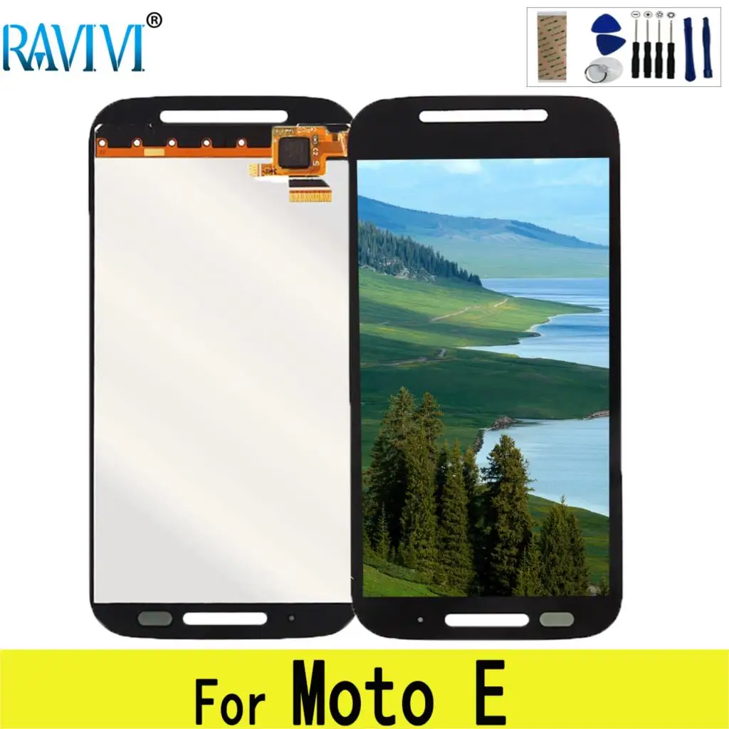 XT1021 ЖК дисплей для Motorola Moto E экран дигитайзер сборка Замена E|Экраны мобильных