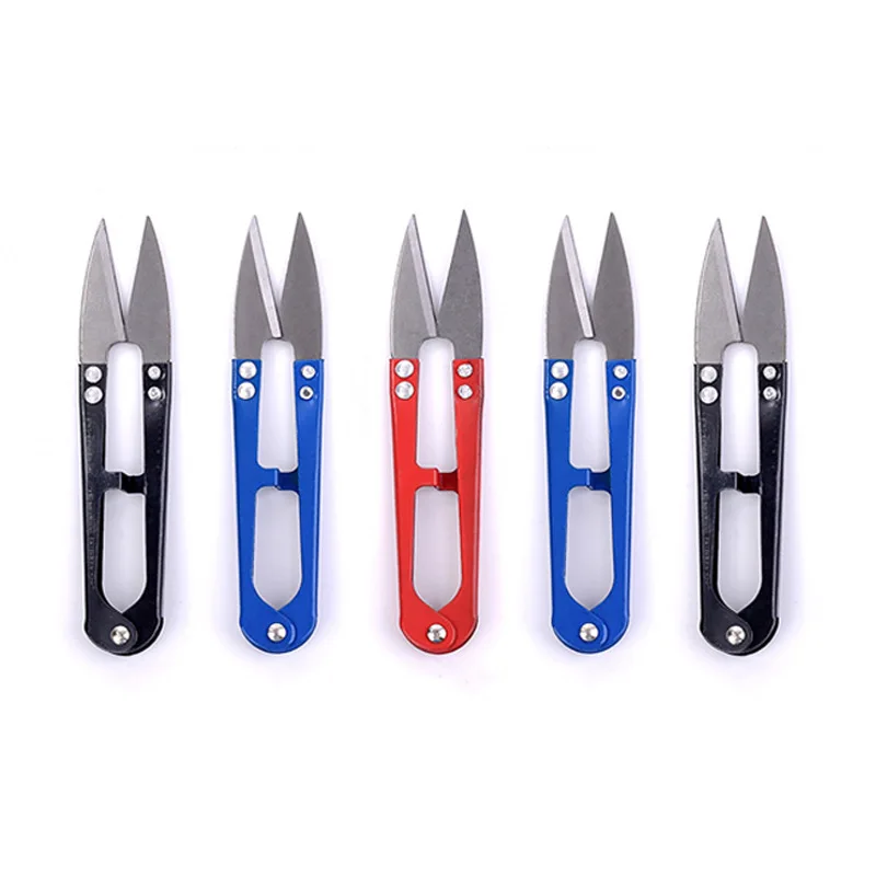 Material de Oficina Multicolor tijeras tenazas en forma de U de los Clippers de acero de alta calidad de tijeras de sastre profesional