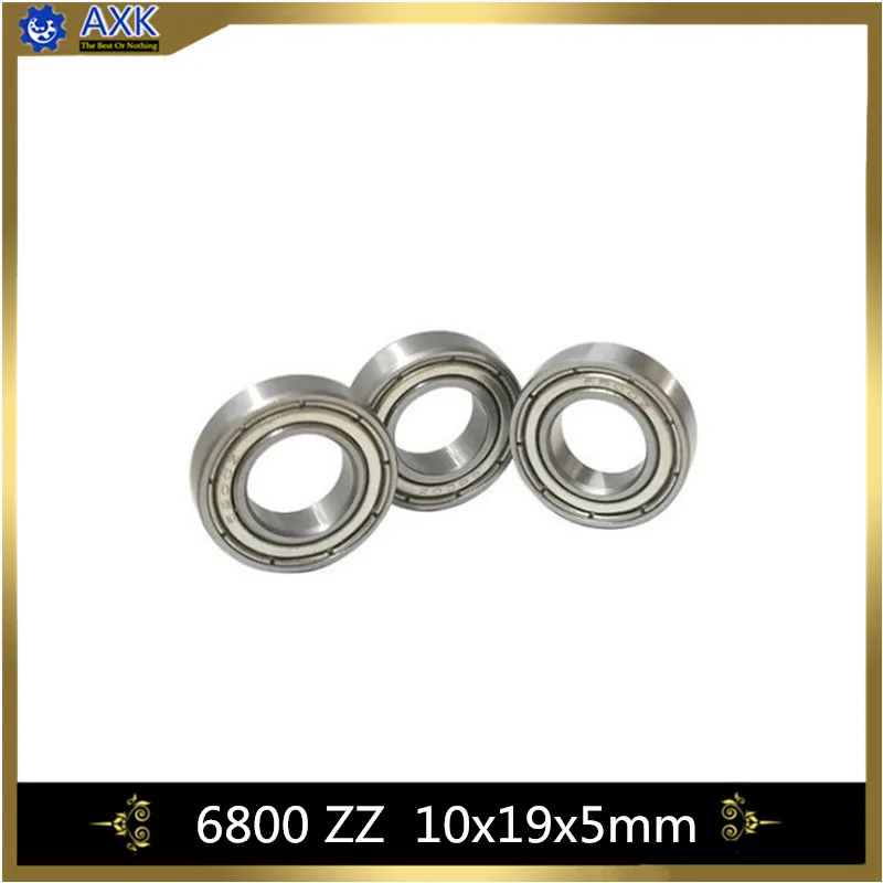 6800ZZ подшипник ABEC-5 (10 шт) 10*19*5 микрометр тонкие 6800Z шарикоподшипники 6800 ZZ 61800