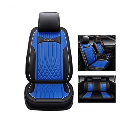 Высокое качество, кожаный чехол для автокресла MG ZS MG7 MG3 MG5 MG6, все модели, защита автокресла, автомобильные аксессуары - Название цвета: blue