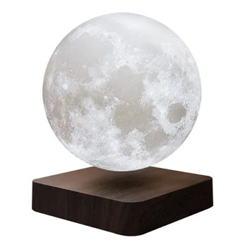 

13 cm netic Levitation LED Press 3D Print Light Bedroom Moon Night Lamp Gifts(EU Plug)