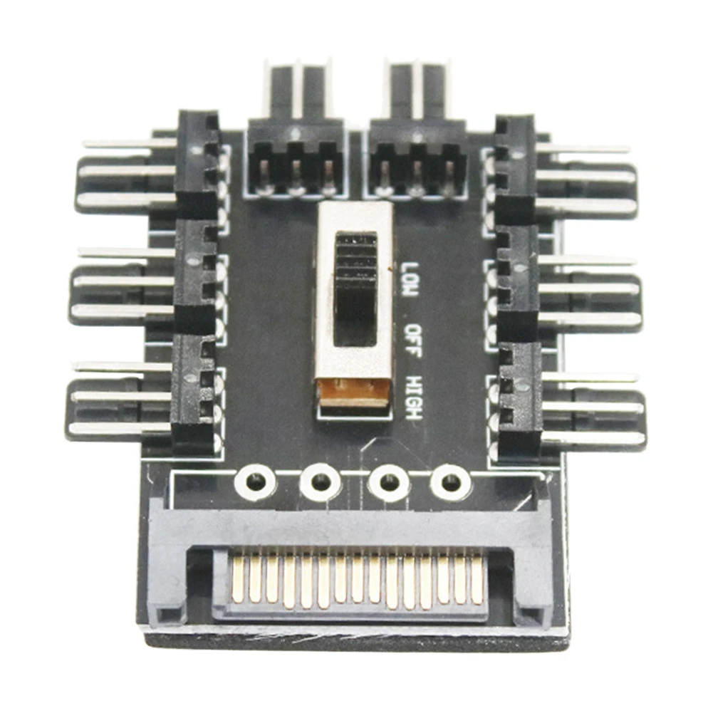 Cable Length: Other Computer Cables Multi Way Splitter Cooler Cooling Fan Hub PC SATA 1 to 8 3pin 12V PCB Adapter Cable Length: Other Computer Cables Multi Way Splitter Cooler Cooling Fan Hub PC SATA 1 to 8 3pin 12V PCB Adapter