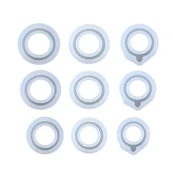 

9Pcs Assorted Sizes DIY Ring Silicone Mold Jewelry Pendant Rings Resin Casting