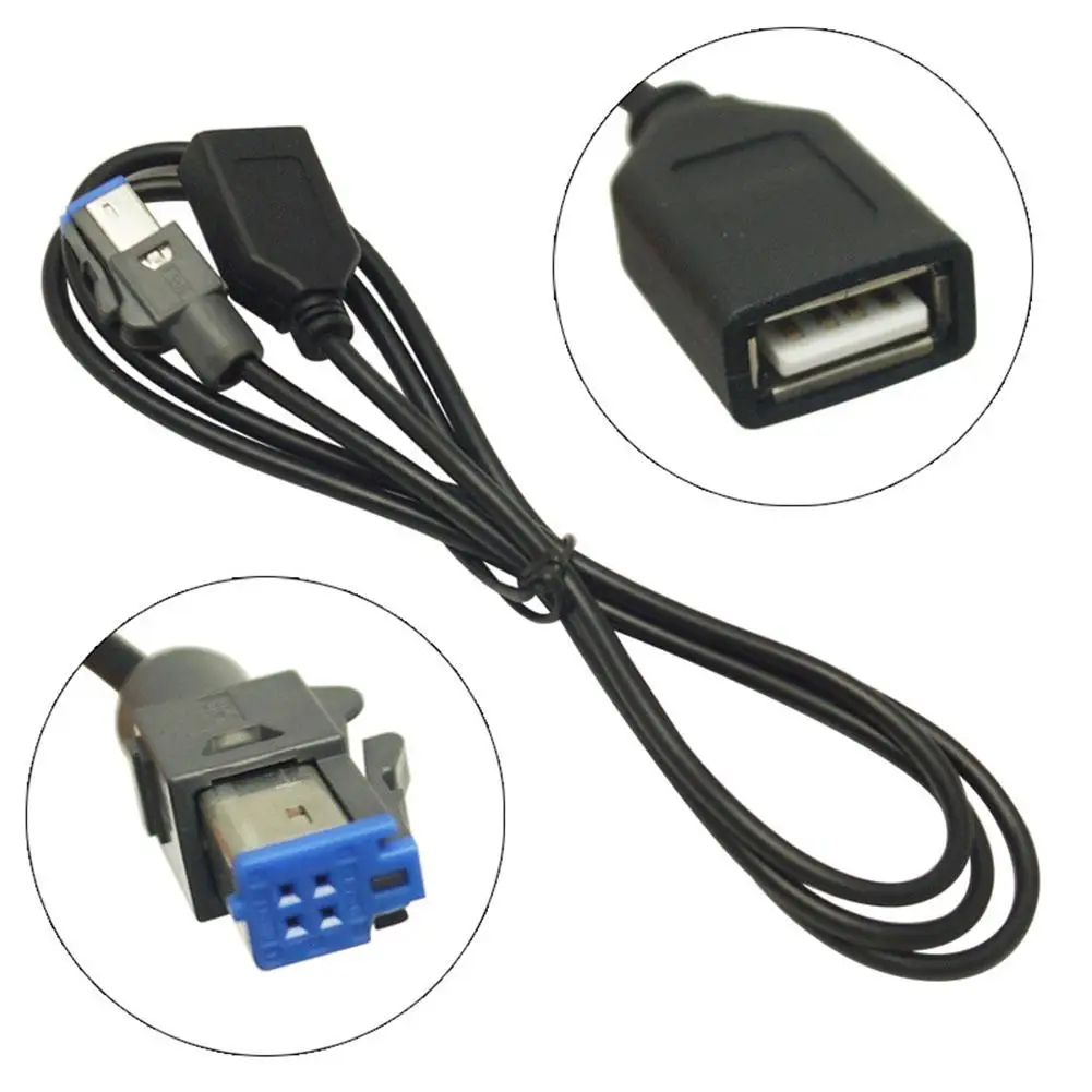 Car USB Female to AUX In 4Pin Connector Audio CD Player Adapter Cable