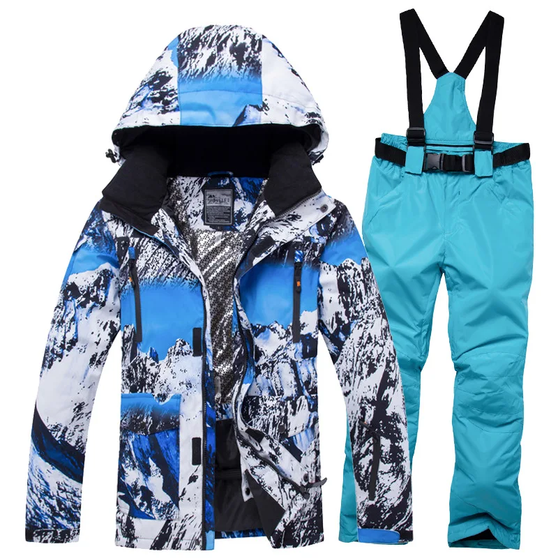 

2019 Women's And Men Skiing Suit Winter Snow Sportswear Couple Outdoor Waterproof Windproof Warm Snowboarding Jacket Pants Sets