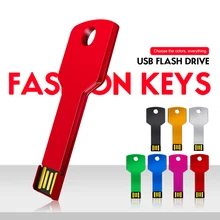 สไตล์คีย์โลหะ USB Flash Drive ง่ายต่อการพกพาไดรฟ์ปากกา 4GB 8GB 16GB 64GB 128GB(China)
