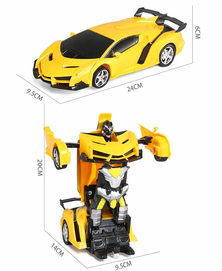 1:18 24CM RC Car 2 in 1Transformation Robots Cars Sports Driving Vehicle One-key Deformation Remote Control Car Toy for Boys F04 1:18 24CM RC Car 2 in 1Transformation Robots Cars Sports Driving Vehicle One-key Deformation Remote Control Car Toy for Boys F04