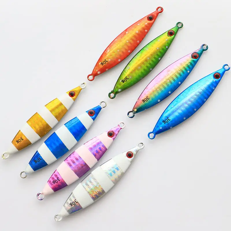 

Luminious Sea Fishing Japan Style Boat Fishing Artificial Metal Lure Slow Sinking Slow Piitch Jigging Lures