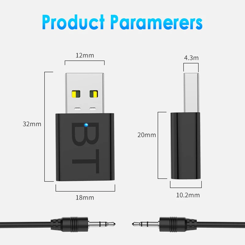 Высокая Bluetooth беспроводной приемник передатчик 2в1 Bluetooth адаптер для компьютера/ТВ/динамик/наушники/мышь/универсальный ключ