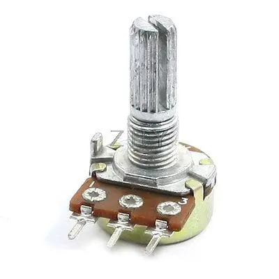 

500K Ohm 6mm Split Shaft Single Turn Rotary Taper Pot Potentiometer