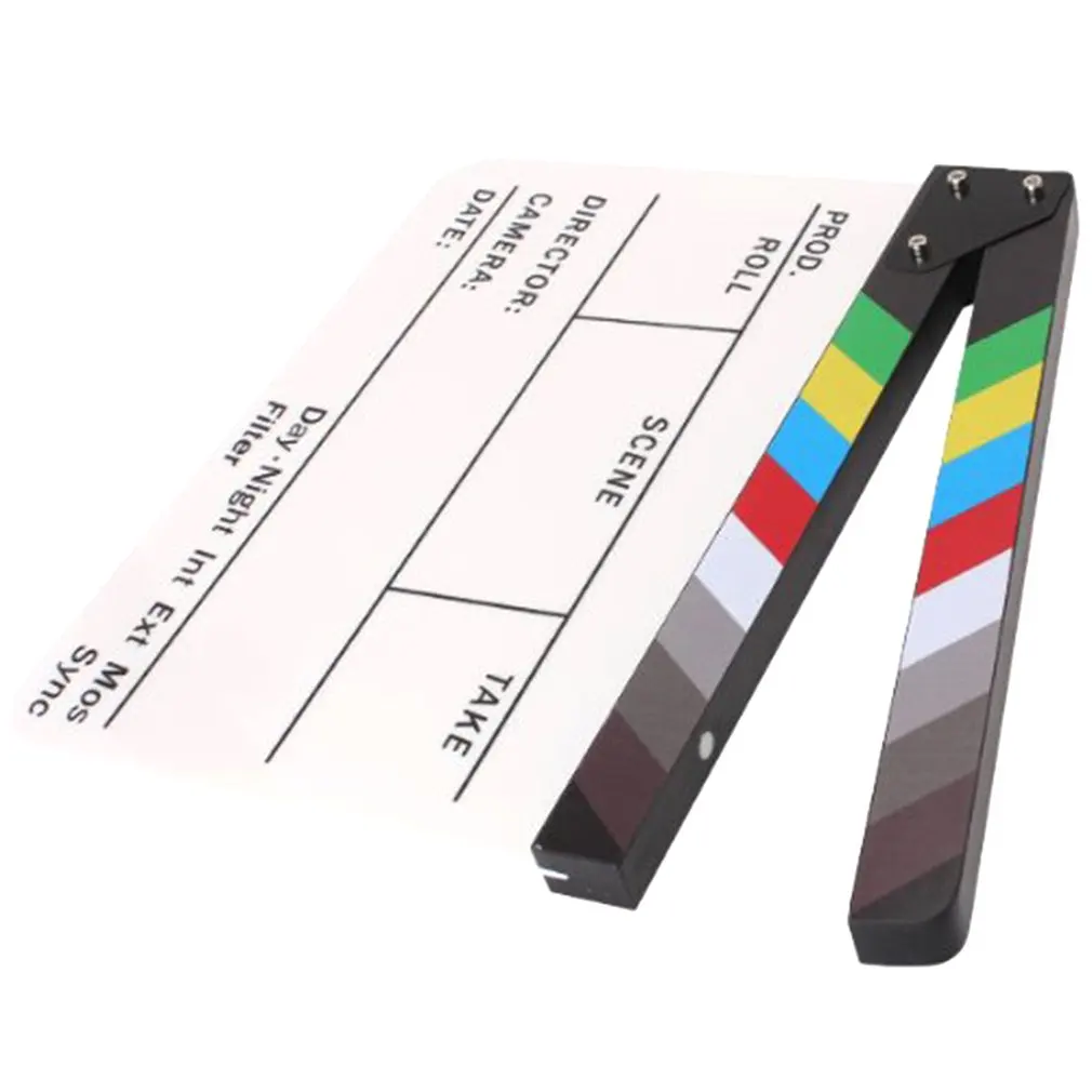 

Director Video Scene Clapperboard Clapper Board Erase Director TV Movie Film Action Slate Clap Handmade Cut Prop
