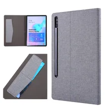 Тряпичный чехол для Sansung Galaxy Tab S6 10,5 SM-T860 SM-T865 10," Tablet Capa Funda чехол с картой Solts+ пленка+ ручка
