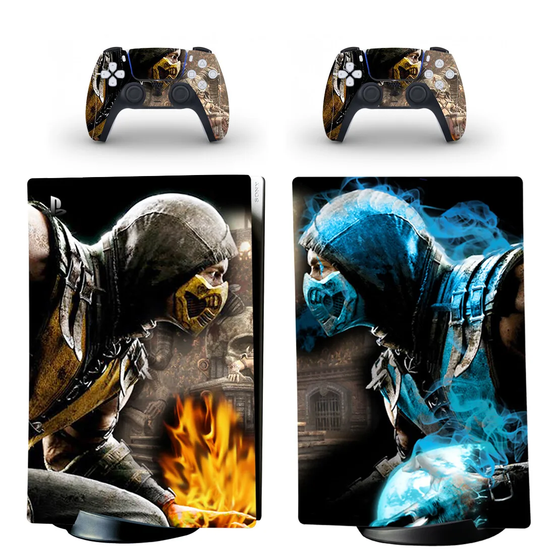 Custom Playstation 4 PS4 Dualshock 4 Controller Mortal Kombat Scorpion 