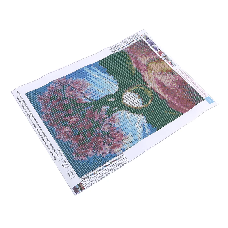 Картина цветная новая пара дерево фиолетовый пейзаж Полный алмаз 5d DIY Вышивка крестом Алмазная картина изображение