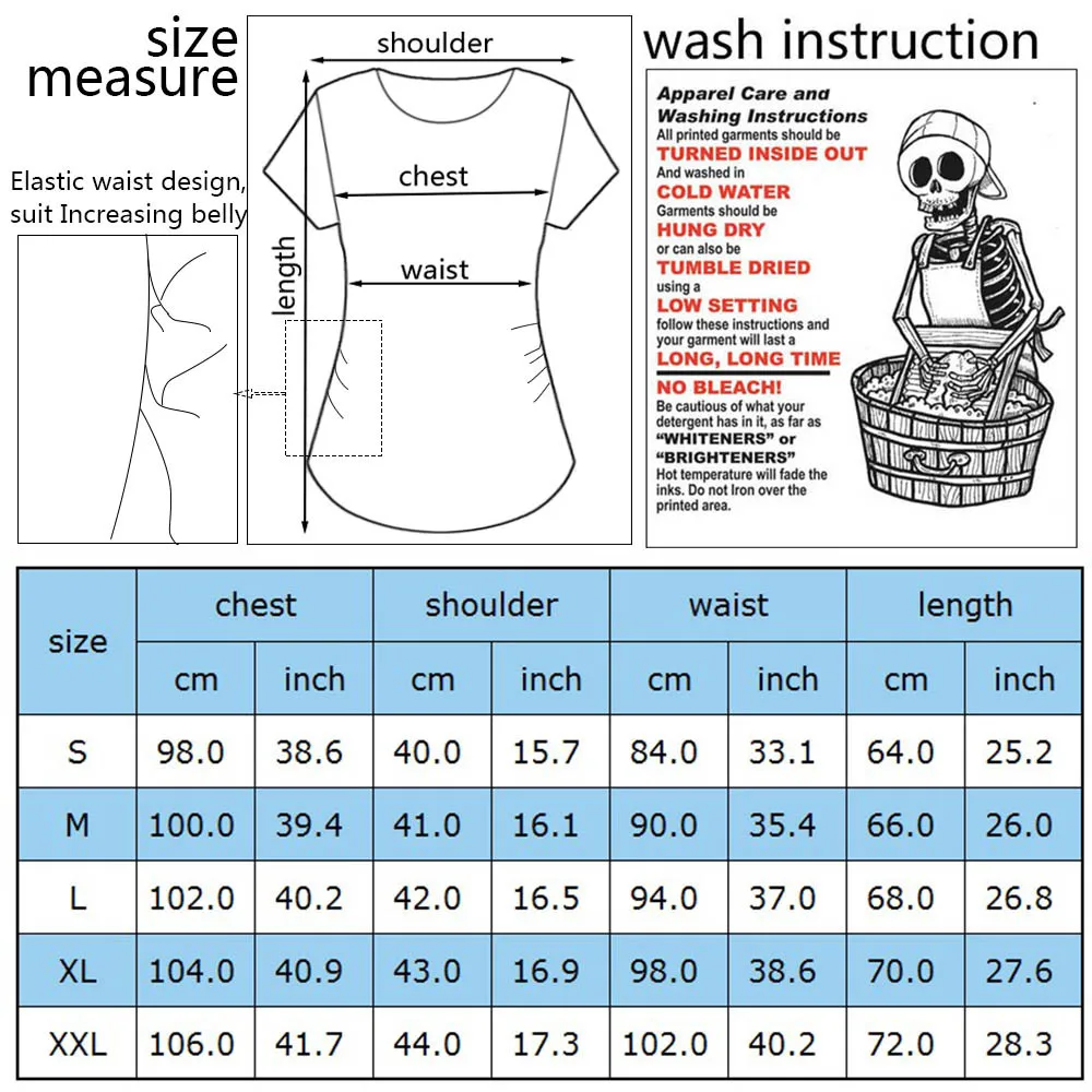 New Summer Maternity Short Sleeve Maternity T-Shirt Large Size Short Sleeve T-shirt  Maternity Wear Wholesale Custom
