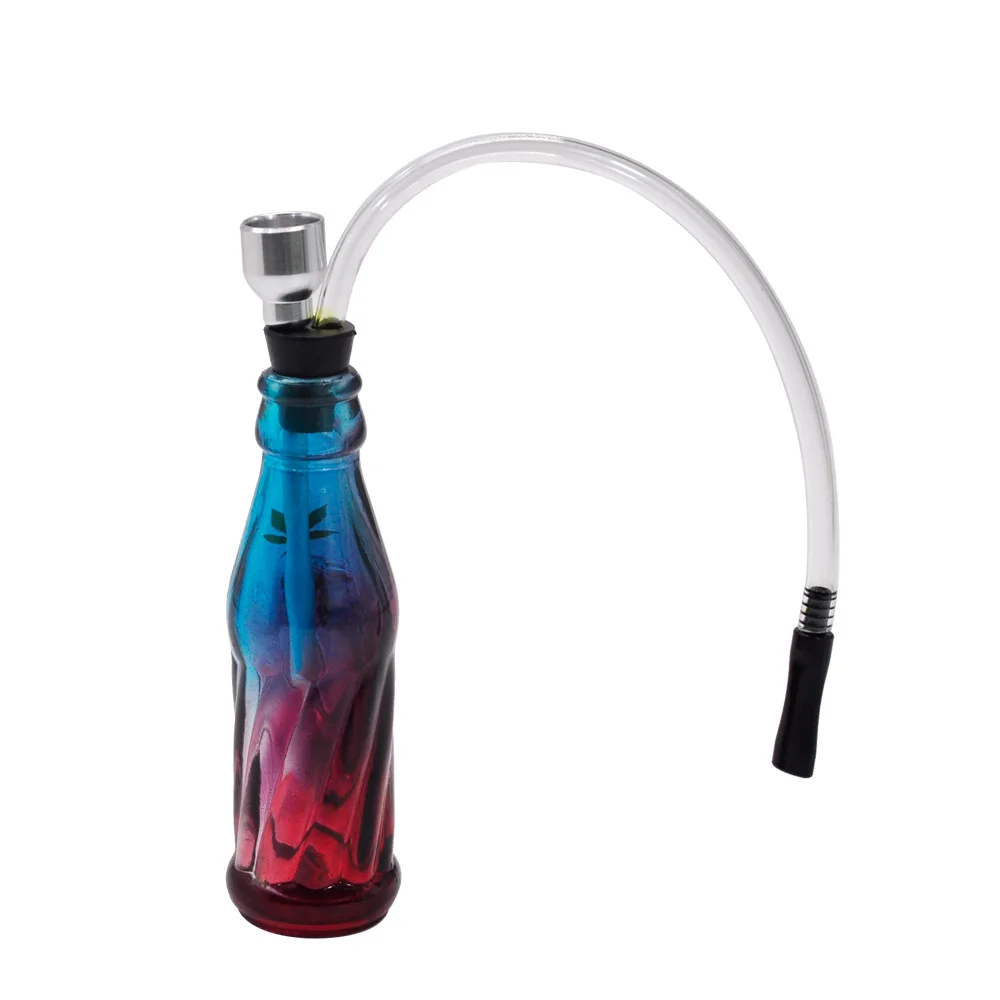 Glass Smoking Pipe Reggae Jamaica Glass Bottle Water Pipe Smoking Pipe