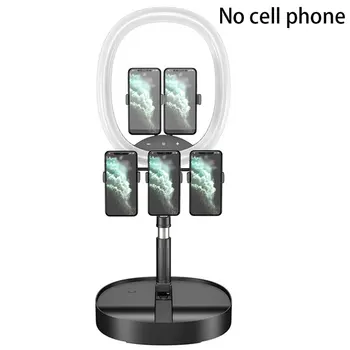 

Portable Selfie Ring Light Fill Lamp Overhead Bracket Broadcast Live Light Rechargeable Anchor Selfie Light with Power Supply