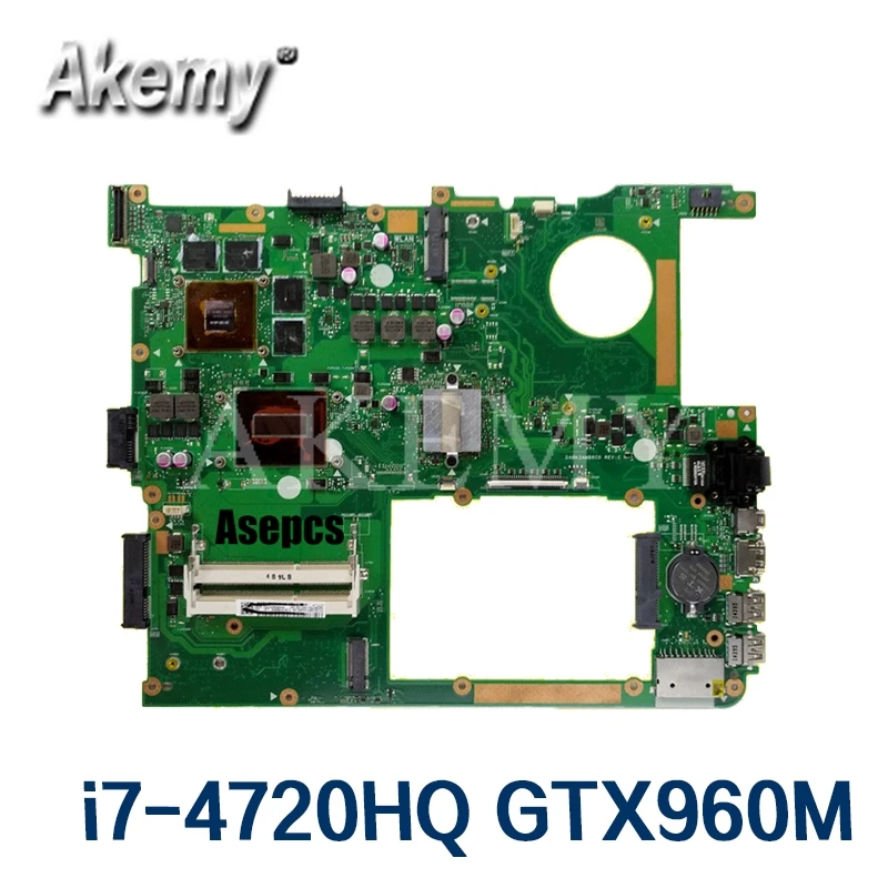 G771JW материнская плата с i7 4720HQ GTX950M/GTX960M для For Asus ROG G771JM G771JK G771J G771 ноутбука