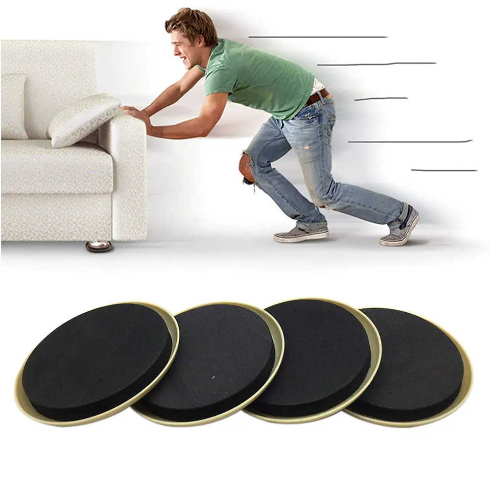 

8pcs Furniture Sliders Protect Carpet Moving Pad Labor Saving Wear Resistant Glider Sofa Quickly Sturdy Reusable Thickened
