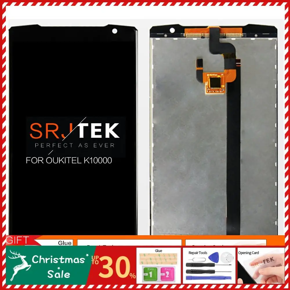 Для Oukitel K10000 ЖК-дисплей сенсорный экран дигитайзер панель стеклянная матрица сенсорный экран Запчасти Замена+ инструмент