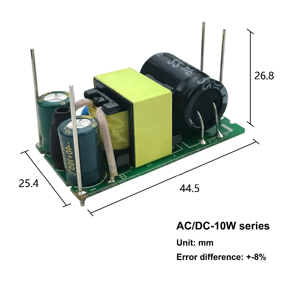 10W ac dc pcb size