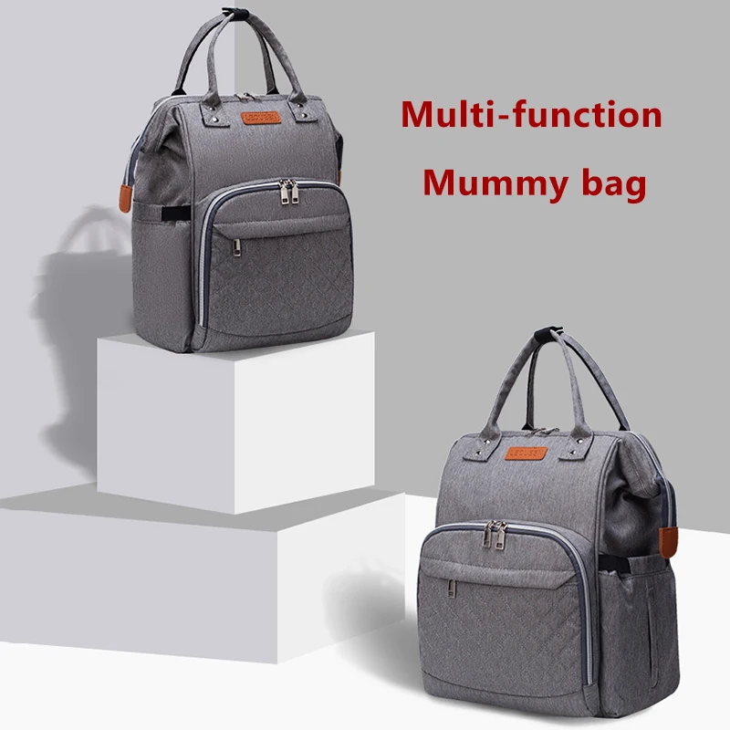 Большой Ёмкость сумка для подгузников, мам сумка Lequeen многофункциональная Детская сумка рюкзак для путешествий, сумка для мам кормящих Сумки из натуральной кожи сумка для ухода за младенцем