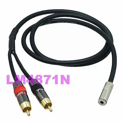 DHL/EMS 10 лотов CANARE Y Cable L-4E6S 3 5mm jack stereo TRS to 2x RCA TV plug mono TS L + R -d2 | Электроника