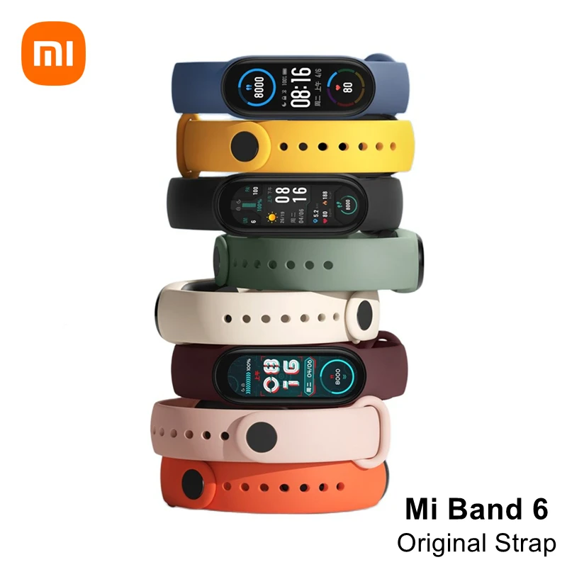 Cinturino Originale Xiaomi Mi Band 6 Accessori Smart Color Rosa Avorio Per Braccialetti Intelligenti Xiaomi Mi Smart Band 6 Nfc