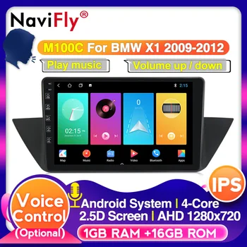 

Navifly voice control player for BMW X1 E84 2009-2013 Android Car gps radio No DVD 2 din