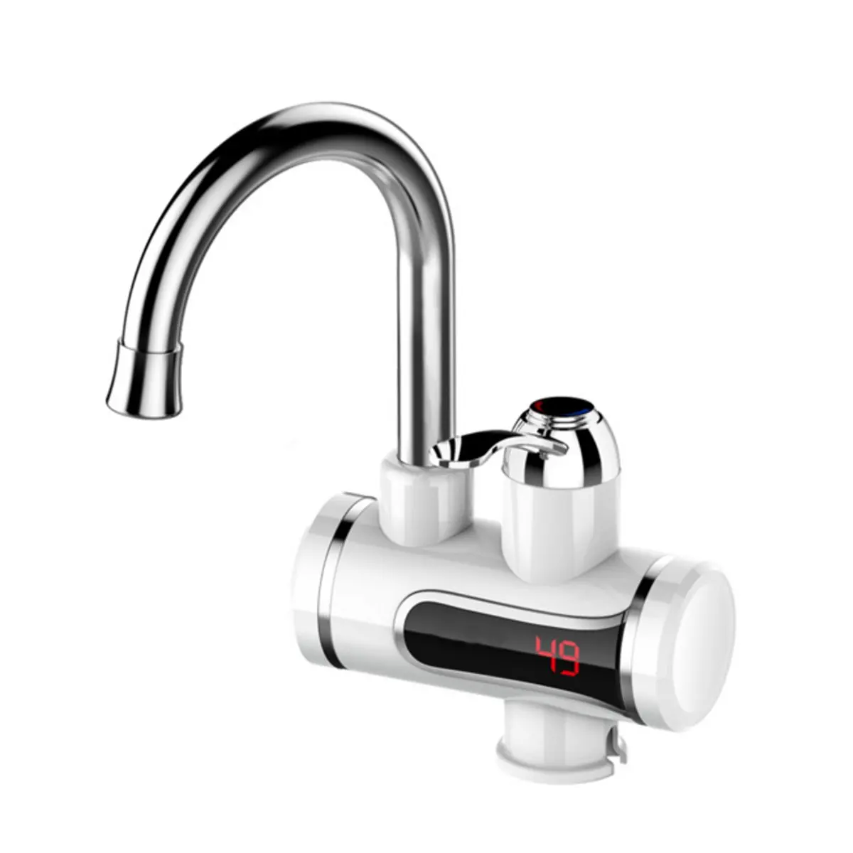 

Stainless Steel Instant Cold Hot Electric Water Tap Heater Digital Display Temperature Control Kitchen Bathroom Faucet 3000W