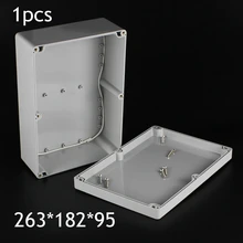 1 шт. 263*182*95 мм пластиковая Водонепроницаемая проводка электрического кабеля Водонепроницаемая коробка Кнопка инструмента пластиковая электрическая коробка
