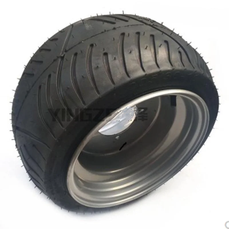 Self-made Four-wheeled Beach Car Go-kart Refitted Flat Vacuum Road Tire 205/30-10 Iron Wheel Hub
