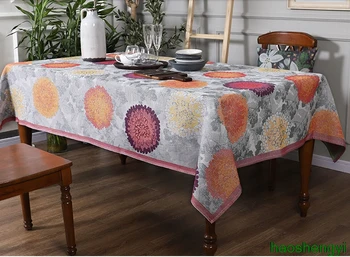 

American cotton tablecloth, idyllic Chinese dining tablecloth table flag