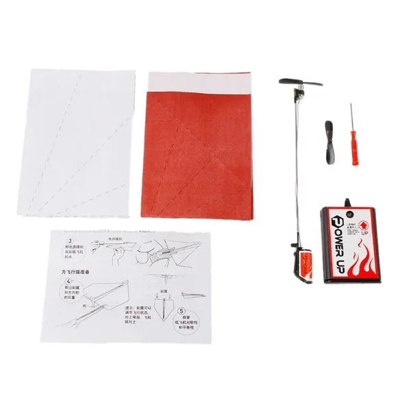 

AMS-1 Set Electric Motor Paper Airplane Model Diy Power Up Flying Plane Kids Toys