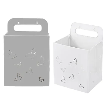 

2 Pack Laundry Basket Collapsible Dirty Laundry Hamper , Hanging Laundry Basket with Handle Storage Basket(Gray+White)