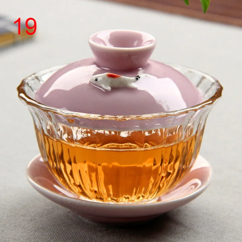 Китайский традиционный чайный набор gai wan из костяного фарфора сервиз Dehua gaiwan