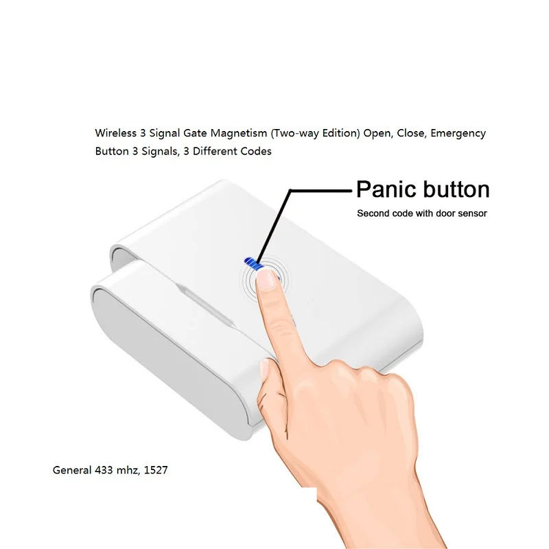 Двунаправленная Беспроводная Магнитная Дверь, Магнитная Дверь, открытая и закрывающая два сигнала, разный код 433 1527 - Цвет: B model 10 wholesale