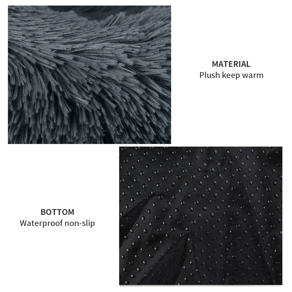 Marshmallow Cad Bed Round Breathable Lounger Sofa For Dogs Cat Mat Super Plush Dogs Bed Pads Mat Washable Pet Dog Cat Beds