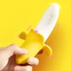 Banana-shaped Clitoral Vibrator G-spot Vaginal Stimulator Soft Silicone Dildo Female Masturbator Cute Adult Sex Toy for Woman 1