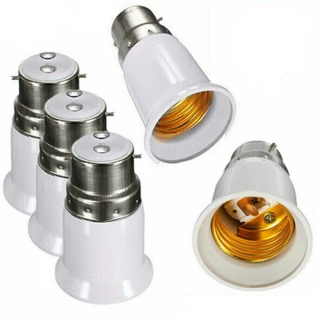 

HOT 1PCS Converter Socket B22 to E27 Light Lamp Bulb Base Bayonet Cap to Edison Screw Material Holder Adapter