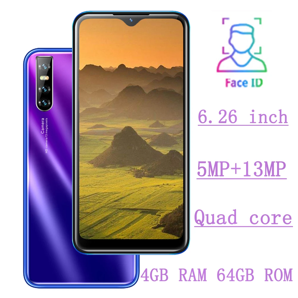 Разблокированный P50 Pro смартфон 6 26 ''капли воды экран Android 4G RAM 64G ROM