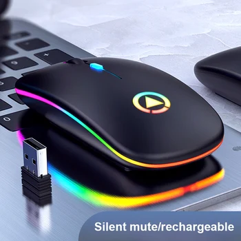 

Ergonomic Wireless Mouse Rechargeable Silent Portable Cute Mini Works for PC @M23