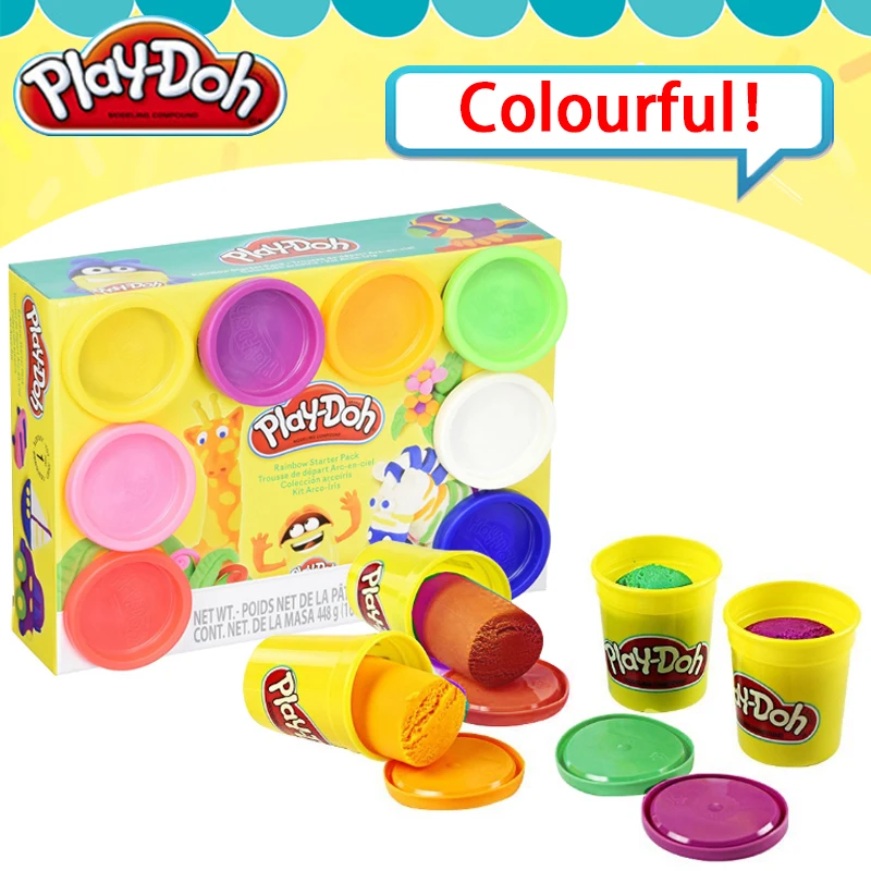 Оригинальные цветные игрушечные куклы Play Doh Детский пластилин 8 цветов костюм
