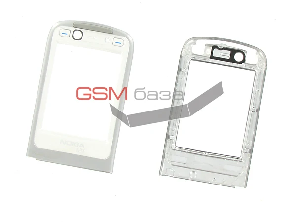 Nokia N93/ N93-1 - Внутренняя часть верхнего флипа с клавишами (I001) (цвет: Silver/ White)