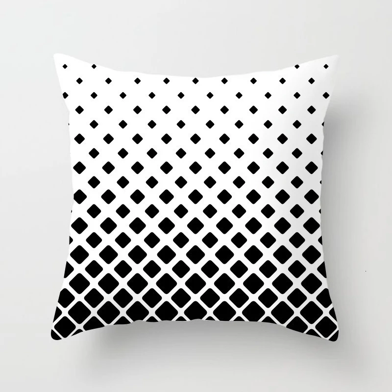 Black White Geometric Nordic Pillowcase Sofa Car Waist Throw Pillow Cushion Cover Case Home Decorative Pillow Covers 10 Color